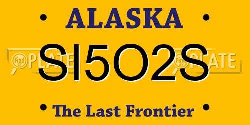 SI5O2S Alaska License Plate