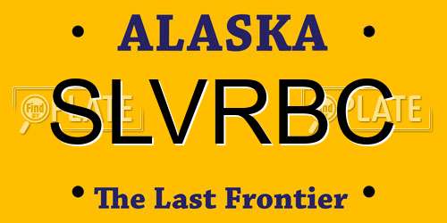 SLVRBC Alaska License Plate