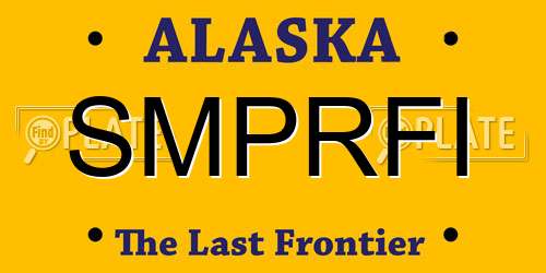 SMPRFI Alaska License Plate