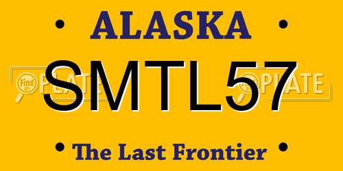 SMTL57 Alaska License Plate