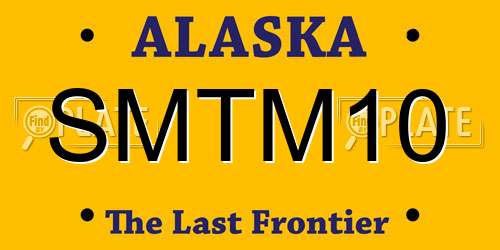 SMTM10 Alaska License Plate