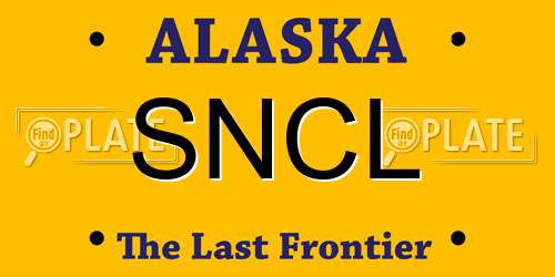 SNCL Alaska License Plate