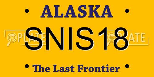 SNIS18 Alaska License Plate