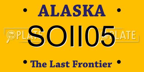 SOII05 Alaska License Plate