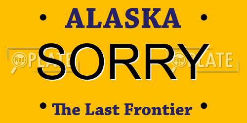 SORRY Alaska License Plate