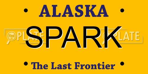 SPARK Alaska License Plate