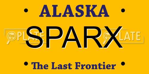 SPARX Alaska License Plate