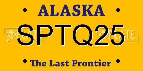 SPTQ25 Alaska License Plate