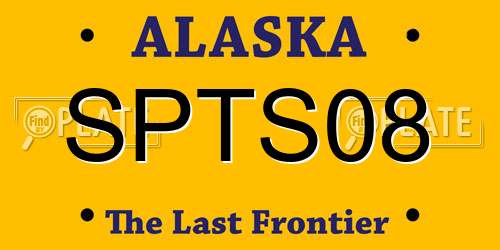 SPTS08 Alaska License Plate