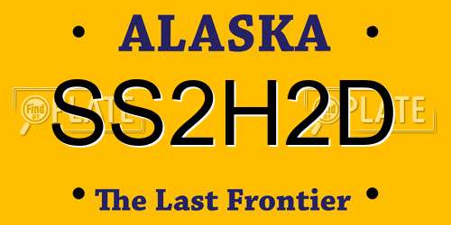 SS2H2D Alaska License Plate