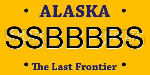 SSBBBBS Alaska License Plate