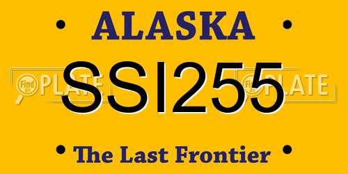 SSI255 Alaska License Plate