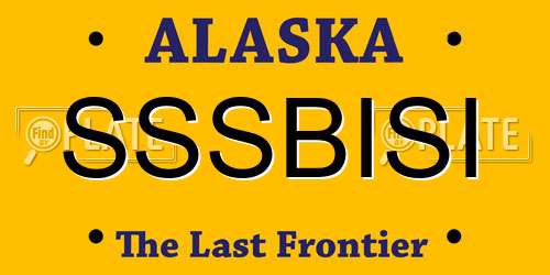 SSSBISI Alaska License Plate