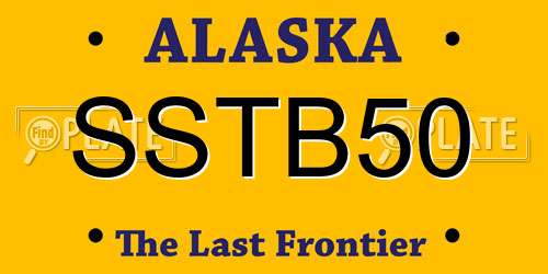 SSTB50 Alaska License Plate