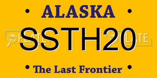 SSTH20 Alaska License Plate
