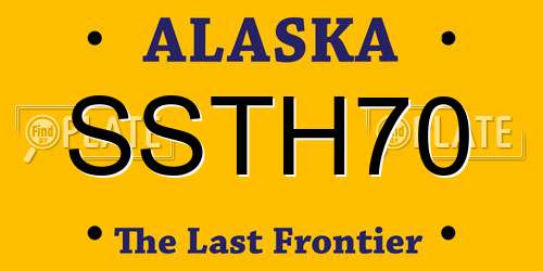 SSTH70 Alaska License Plate