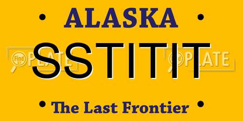 SSTITIT Alaska License Plate