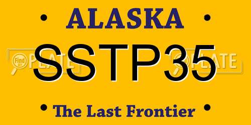 SSTP35 Alaska License Plate