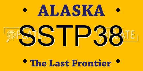 SSTP38 Alaska License Plate