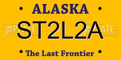 ST2L2A Alaska License Plate
