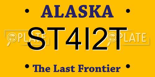 ST4I2T Alaska License Plate