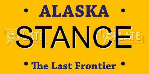 STANCE Alaska License Plate