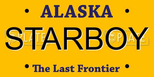 STARBOY Alaska License Plate