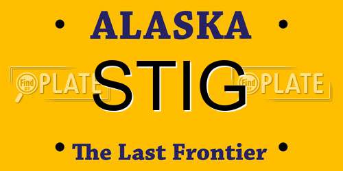 STIG Alaska License Plate