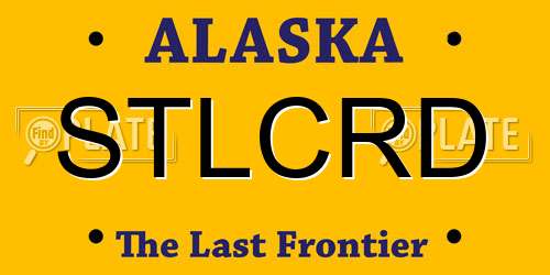 STLCRD Alaska License Plate
