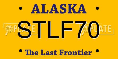 STLF70 Alaska License Plate