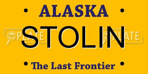 STOLIN Alaska License Plate