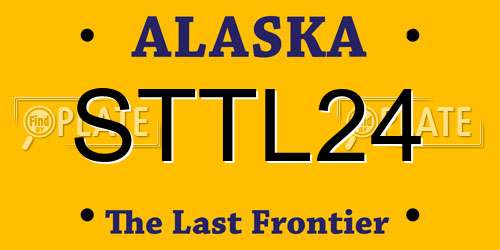 STTL24 Alaska License Plate