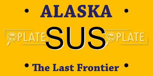 SUS Alaska License Plate