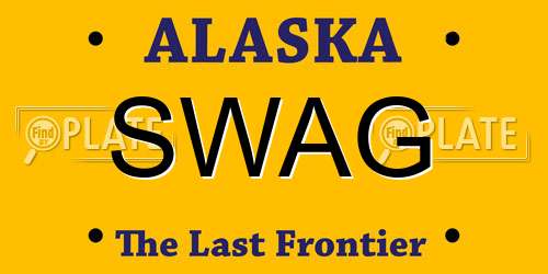 SWAG Alaska License Plate