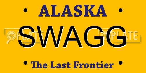 SWAGG Alaska License Plate