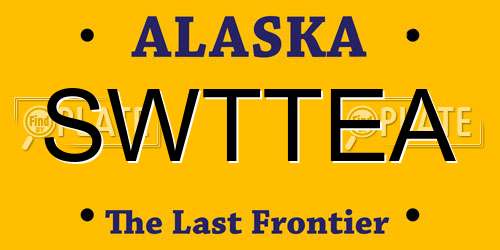 SWTTEA Alaska License Plate