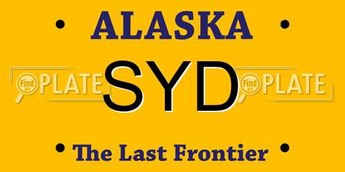 SYD Alaska License Plate