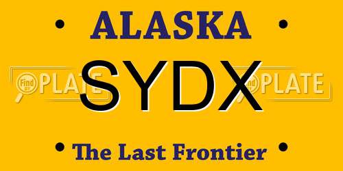 SYDX Alaska License Plate