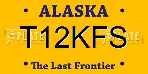 T12KFS Alaska License Plate