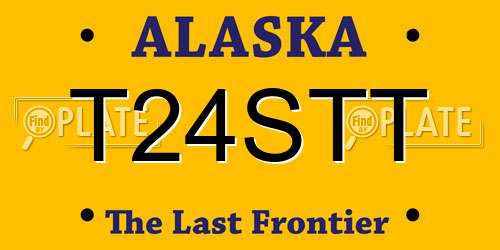 T24STT Alaska License Plate