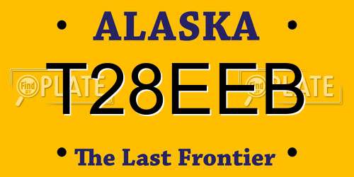 T28EEB Alaska License Plate
