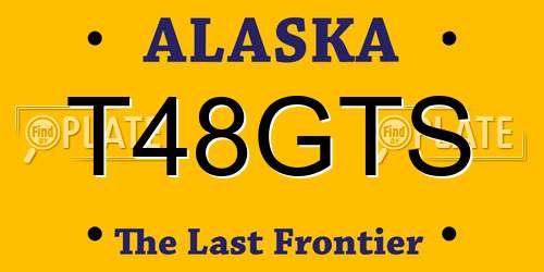 T48GTS Alaska License Plate
