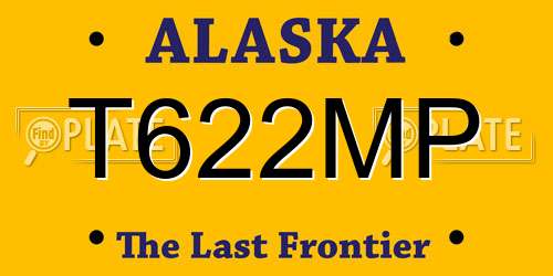 T622MP Alaska License Plate