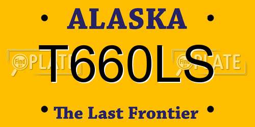 T660LS Alaska License Plate