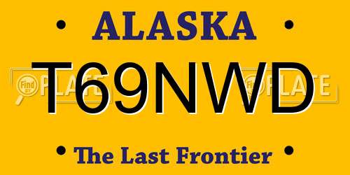 T69NWD Alaska License Plate