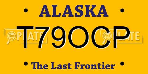 T79OCP Alaska License Plate