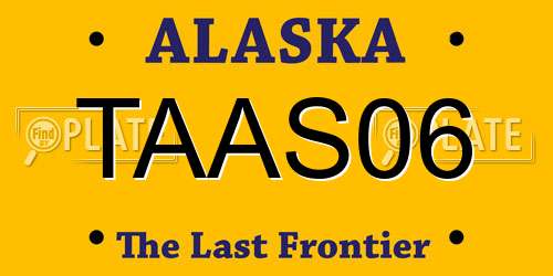 TAAS06 Alaska License Plate
