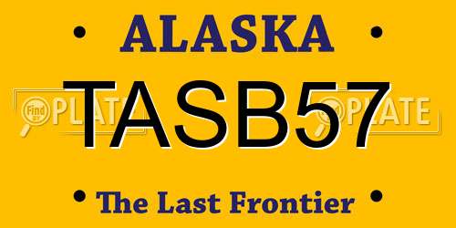 TASB57 Alaska License Plate
