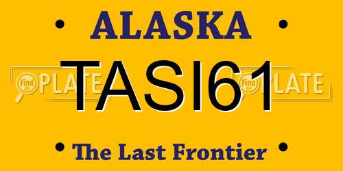 TASI61 Alaska License Plate