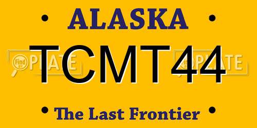 TCMT44 Alaska License Plate